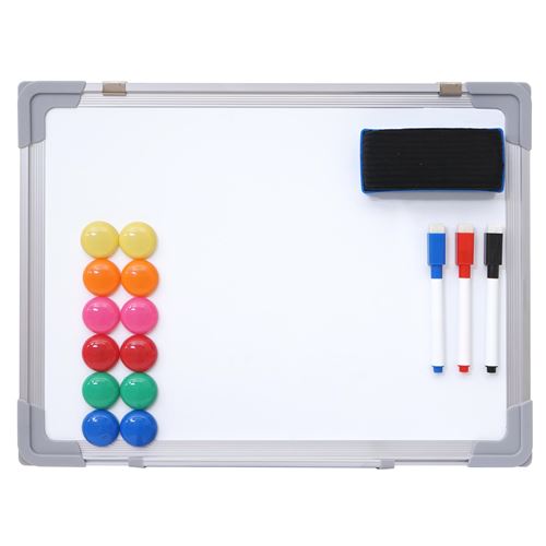 Tableau blanc HWC-C84, magnétique, accessoires inclus ~ 40x30cm
