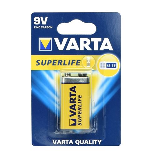 Pile zinc carbon varta 9v 1 pcs superlife