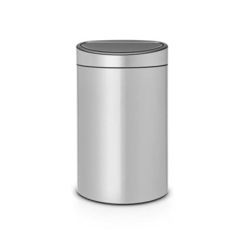 Brabantia poubelle touch bin - 40l - gris métallique 114922