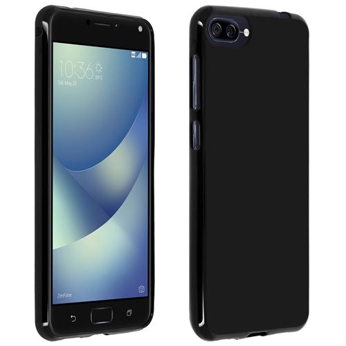 Coque Asus Zenfone 4 Max ZC520KL Protection silicone gel Dos mate - Noir