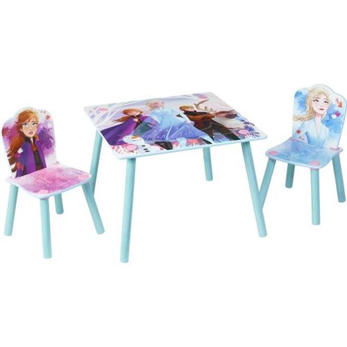 Disney La Reine des Neiges 2 - Ensemble dune table et 2 chaises pour enfants