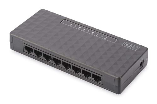 Digitus 50022–1 Switch Fast Ethernet 8 Ports Bureau Noir 10/100 Mbit
