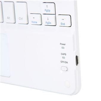 Clavier portatif mince Bluetooth® VITAL - blanc