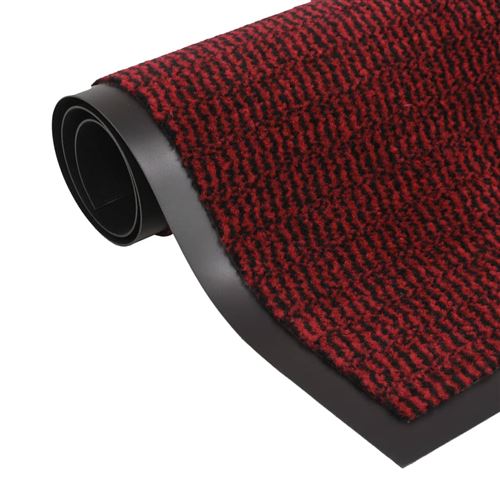 Vidaxl - Paillasson rectangulaire 120 x 180 cm Rouge Rouge