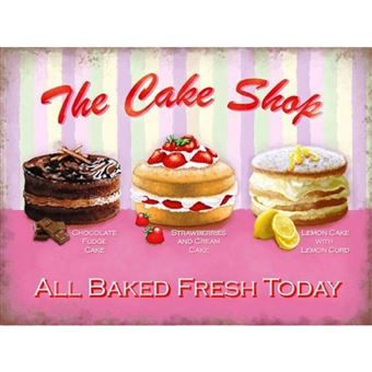 Plaque Gateau The Cake Shop Alla Baked Fresh Today Tole Pub Autre Poster Top Prix Fnac Plaque Gateau The Cake Shop Alla Baked Fresh Today Tole Pub Autre Poster Top Prix Fnac