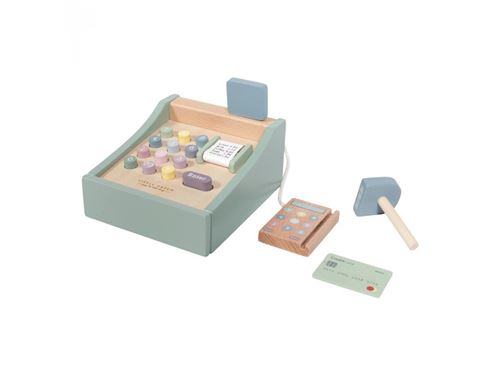 Little-dutch - LD Caisse enregistreuse en bois ? Adventure mint -