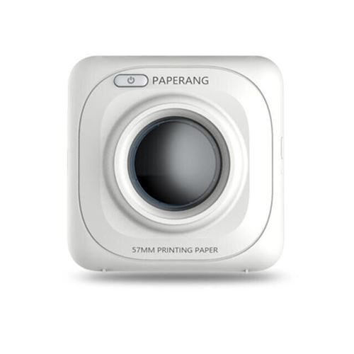 Imprimante Photo de poche PAPERANG P1 Imprimante Thermique Impression Instantanée Connexion Bluetooth 4.0 Cadeau - Blanc