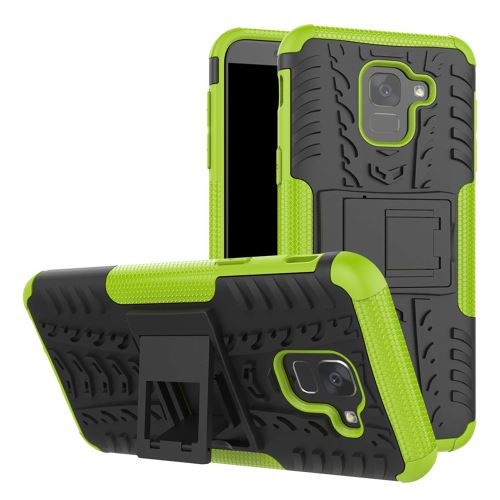Coque Anti Choc Pour Samsung Galaxy J6 Modèle Spider - Vert