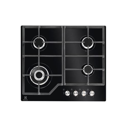 Electrolux KGG6436K - Table de cuisson au gaz - 4 plaques de cuisson - Niche - largeur : 56 cm - profondeur : 48 cm