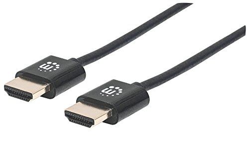 Manhattan 394376 ultradünnes câble hdmi haute vitesse avec canal ethernet 3 m noir