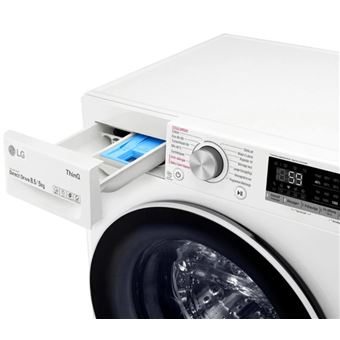 LG F852SV50WRS - Machine à laver séchante - WiFi - largeur : 60 cm - profondeur : 53 cm - hauteur : 85 cm - chargement frontal - 58 litres - 8.5 kg - 1200 tours/min - blanc