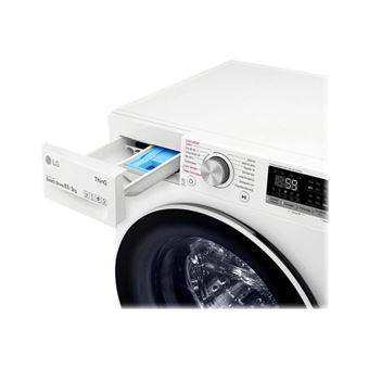 LG F852SV50WRS - Machine à laver séchante - WiFi - largeur : 60 cm - profondeur : 53 cm - hauteur : 85 cm - chargement frontal - 58 litres - 8.5 kg - 1200 tours/min - blanc