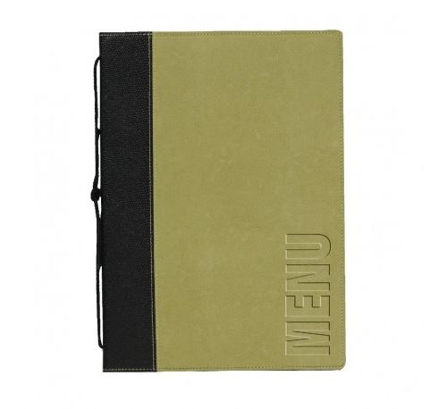 Prot&egrave;ge-menus contemporain Securit verts - Format A4 -