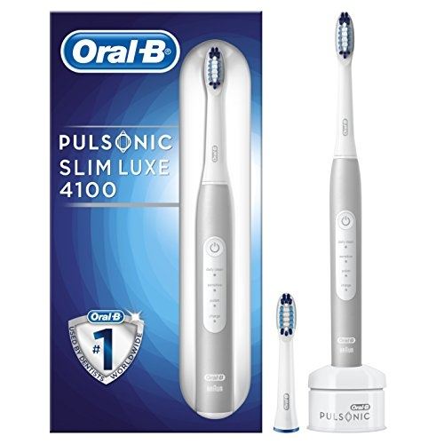 Braun oral b oral b puls onic slim luxe 4100 silencieux brosse à dents électriques, avec timer et 2 aufste ckbü rs