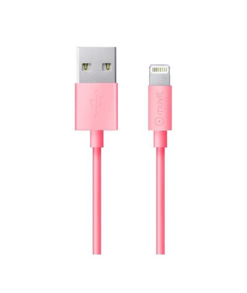 Muvit Life Câble Lightning Mfi Rose 2m