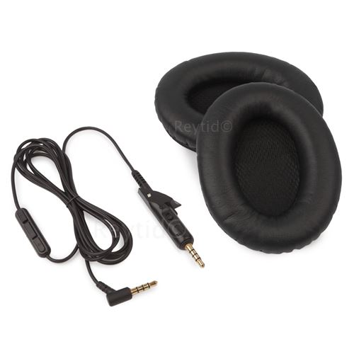 Bose QuietComfort 15 QC15 remplacement du câble audio w / Contrôle du volume et Ear Kit Coussin
