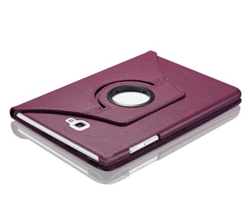 WISETONY® Etui PU cuir Coque Housse rotative 360°pour Samsung Galaxy Tab A T580/T585 10.1 - Violet
