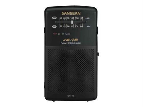 Sangean-SR-35 - Radio portable - noir