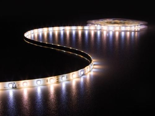Velleman Blanc Ensemble De Flexible Led, Contrôleur Et Alimentation - 300 Led - 5 M - 12 Vcc - Chaud & Leds12cww