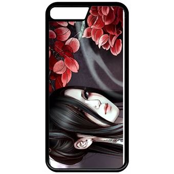 Coque My-Kase pour iPhone X - manga geisha gothique - Noir - 1