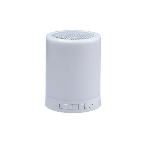 Haut-parleur Bluetooth avec Lampe LED CoolBox COO-BTALED-R1 3W Blanc