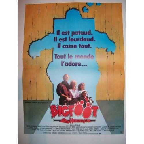 BigFoot ET Les Henderson AFFICHE CINEMA ORIGINALE