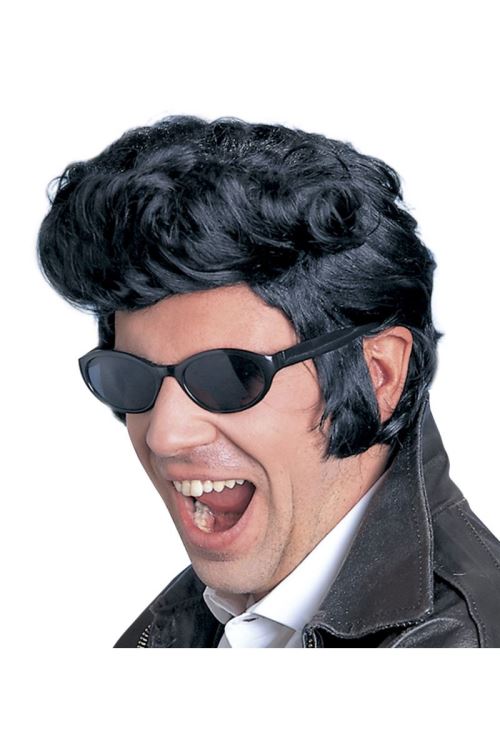 Perruque Rockeur Elvis - Noir
