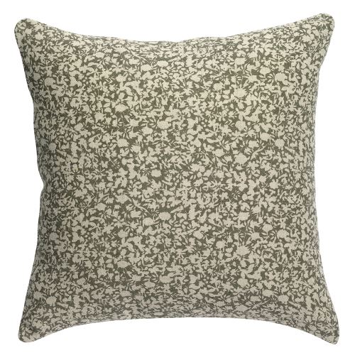Coussin stonewashed Zeff naturel 80 x 80 cm Vivaraise