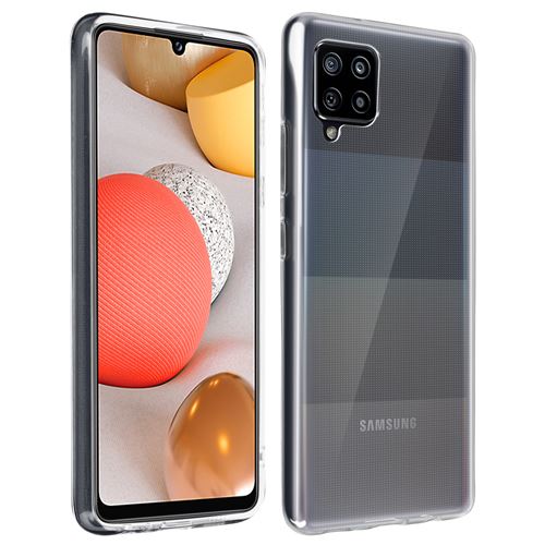 Avizar Coque pour Samsung Galaxy A42 5G Silicone Gel Flexible Ultra-fine et Légère Transparent