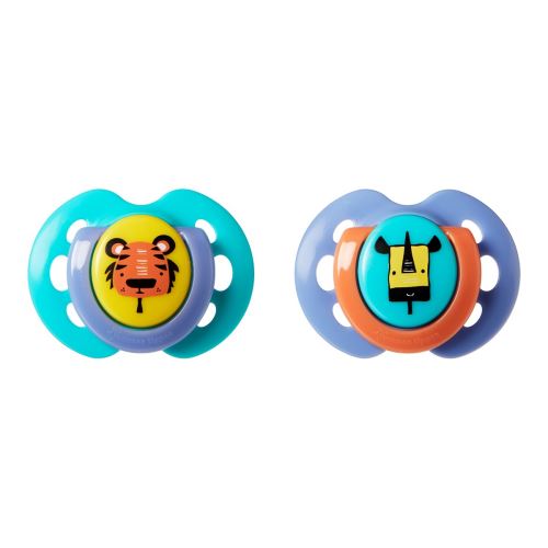 Lot de 2 Sucette fun bébé Tommee Tippee Bleu clair