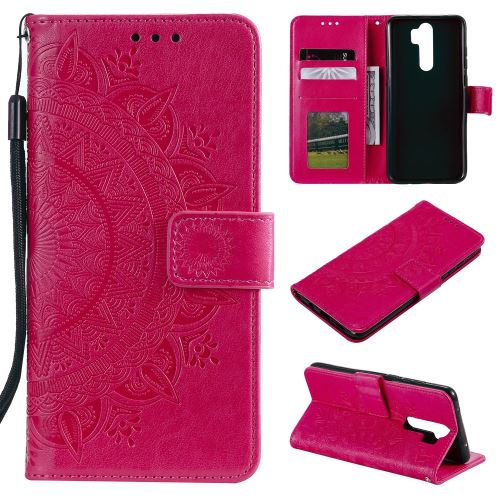 Etui en PU fleur rose pour votre OnePlus 8 Pro
