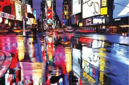 New York Poster - Times Square Colours (61x91 cm)