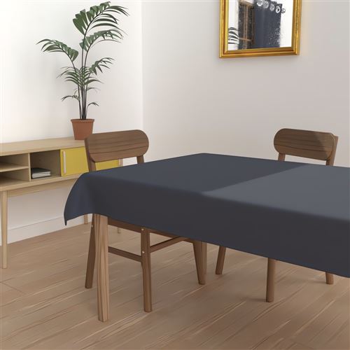 Nappe anti-tâches rectangulaire 140x240 cm ALIX marine, par Soleil d'Ocre