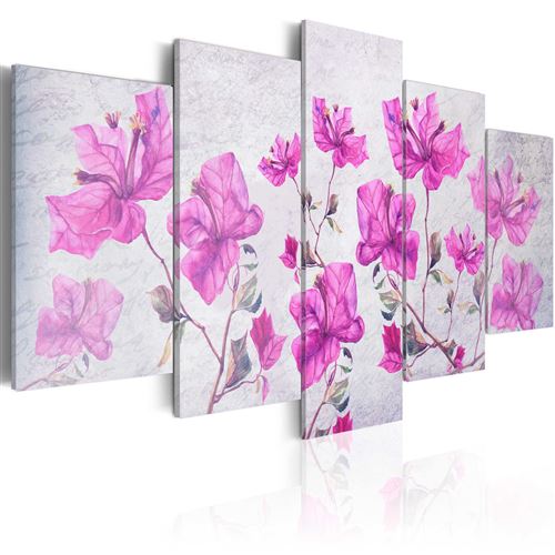 Tableau - Purple Flowers - Artgeist - 100x50