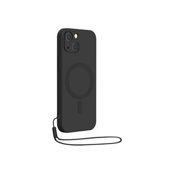 BIGBEN Connected - Coque de protection pour téléphone portable - compatibilité avec MagSafe - silicone - noir - pour Apple iPhone 14 - 1