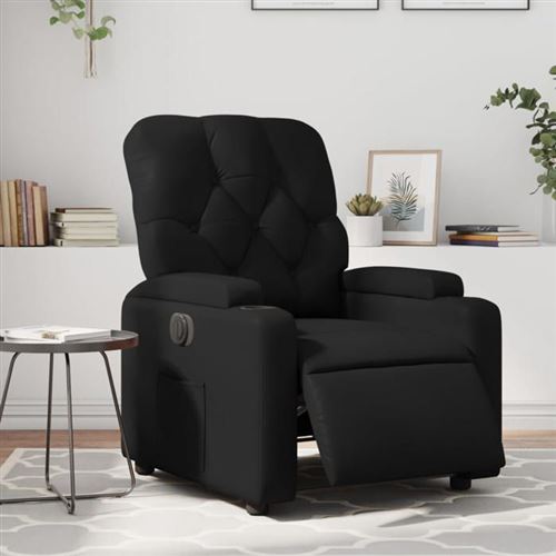 Non Communiqué Noir Vidaxl Fauteuil Électrique Réglable Similicuir