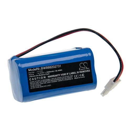 Vhbw Batterie compatible avec Mamibot PreVac 650 aspirateur, robot électroménager (2600mAh, 14,8V, Li-ion)