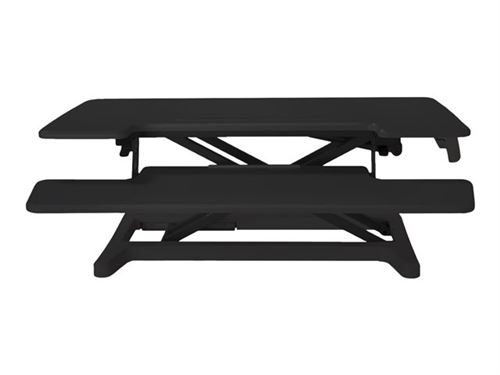 Bakker Elkhuizen Adjustable Sit-Stand Desk Riser 2 - Pied - pour écran LCD/équipement PC - noir - support pour ordinateur de bureau