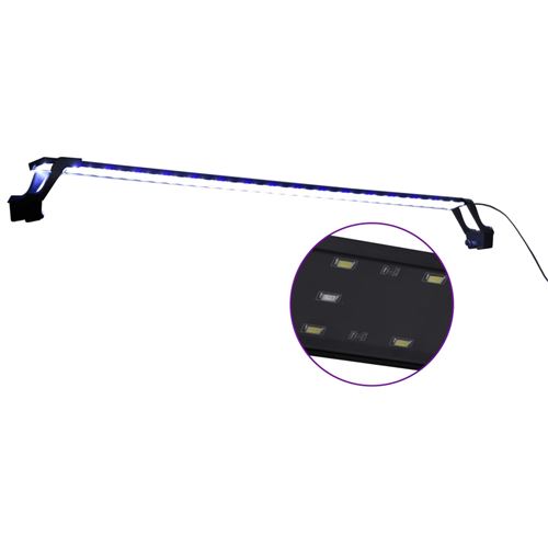 Comparer les prix de vidaXL Lampe à LED d'aquarium avec pinces 115-130 cm Bleu et blanc