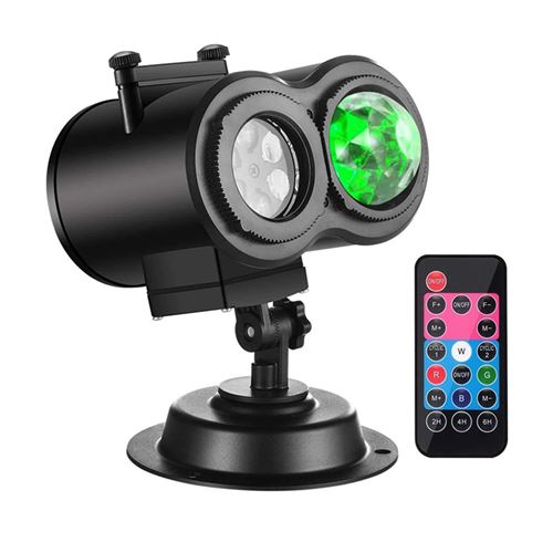 Projecteur de Noël Halloween lumières en plein air 26 effets HD 3D Ocean Wave & Patterns étanche pour la fête à thème de Noël