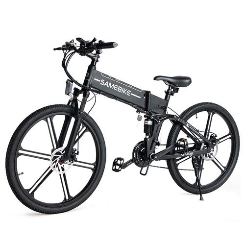 Vélo électrique Samebike LO26 II Noir - 500W Batterie 10Ah 35-40km Range MAX