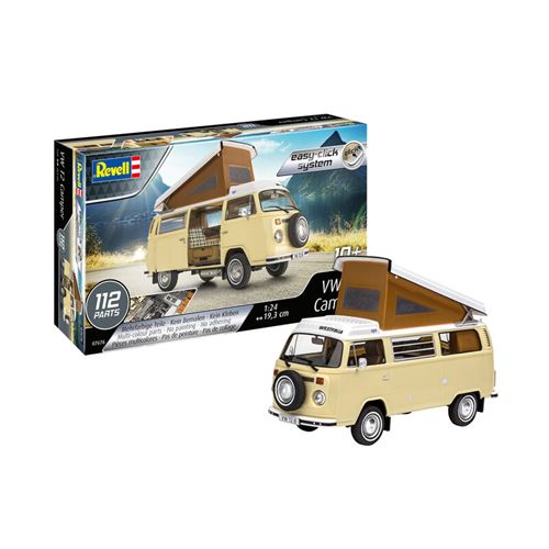 Non Communiqué Revell Rv 1:24 Vw T2 Camper 1:24 Modèle Réduit De Bus