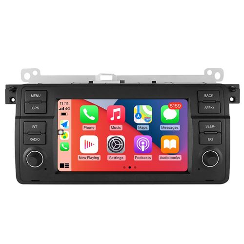 Autoradio CarPlay RoverOne Android Auto 2Go RAM 32Go ROM GPS Bluetooth pour BMW E46 M3 Rover 75 Coupe 318 320 325 330 335