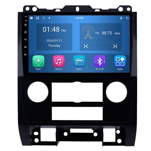 Autoradio RoverOne® Bluetooth CarPlay Android Auto Navigation 4Go RAM 64Go ROM pour Ford Escape Mercury Mariner 2 2007-2012