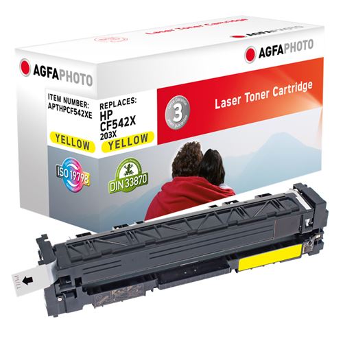 Compatible Avec Hp 203x (cf542x) Agfa Photo Apthpcf542xe Toner Jaune