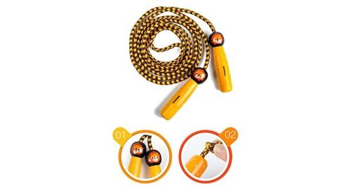 Generique Orange Enfant Adulte Fantaisie Fitness Workout Réglable Corde À Sauter Sport Exercice Cardio - Image 2