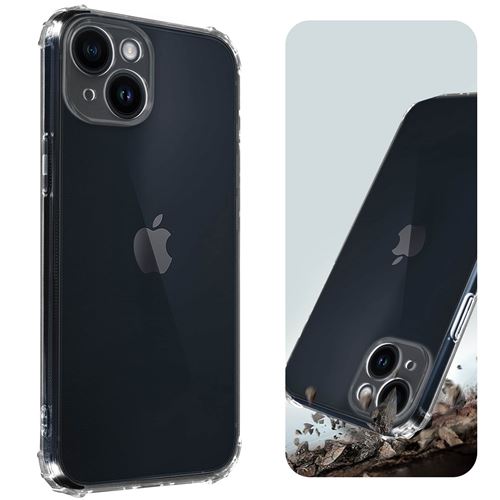 Coque pour iPhone 14 Silicone Gel Coins Renforcés Avizar Transparent