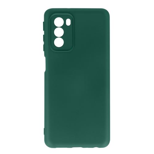 Avizar Coque pour Motorola Moto G51 5G Silicone Semi-rigide Finition Soft-touch Fine Avizar vert d'eau