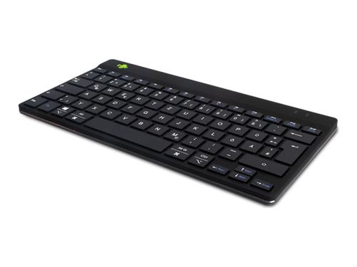 R-Go Clavier Ergonomique Compact break - Clavier - sans fil - Bluetooth 5.0 - QWERTZ - Allemand - noir