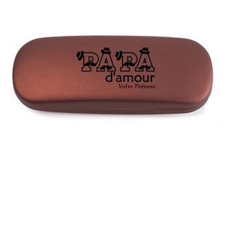 Étui à Lunettes Personnalisable Papa VIP - Bleu Clair MAT | Rangement Pour Lunettes, Lentilles Et Petits Objets